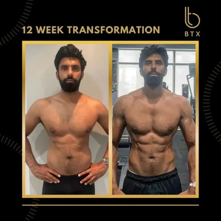 Shan's 12 week body transformation at BTX, before and after